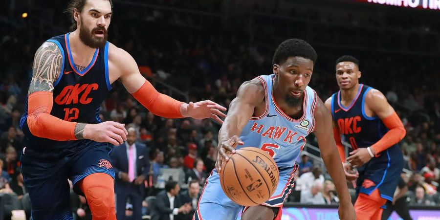 Oklahoma City Thunder gegen die Atlanta Hawks
