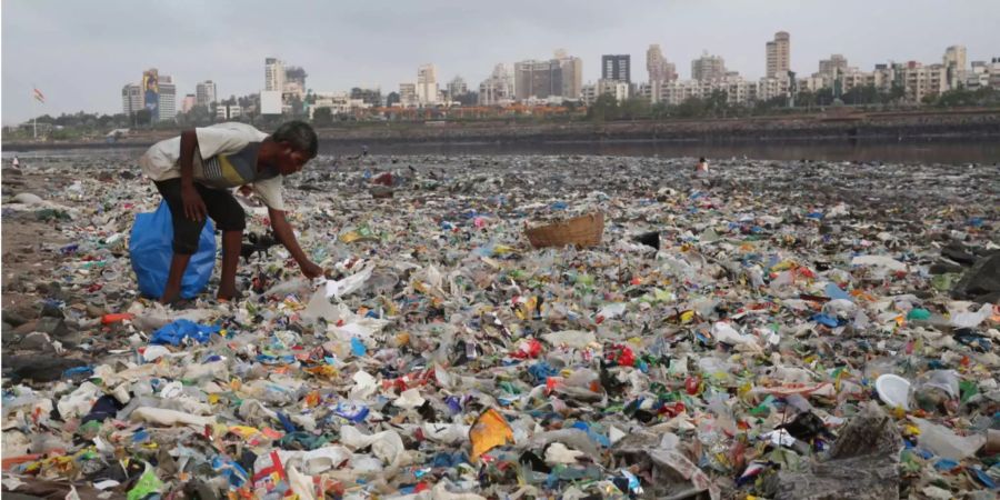 Nicht nur in Indien ein Problem: Plastikmüll in Gewässern.