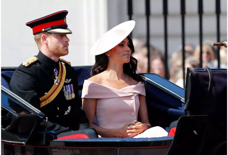 Herzogin Meghan Markle ist das erste Mal als Mitglied der königlichen Familie mit dabei.