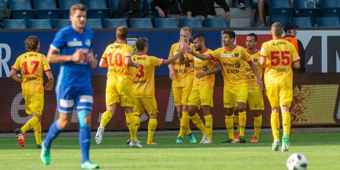 Jubel bei Xamax, Frust bei Luzern. Jubel bei Xamax, Frust bei Luzern.