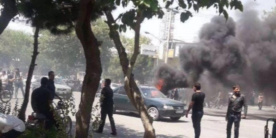 Proteste in der Stadt Shiraz im Süden des Iran.