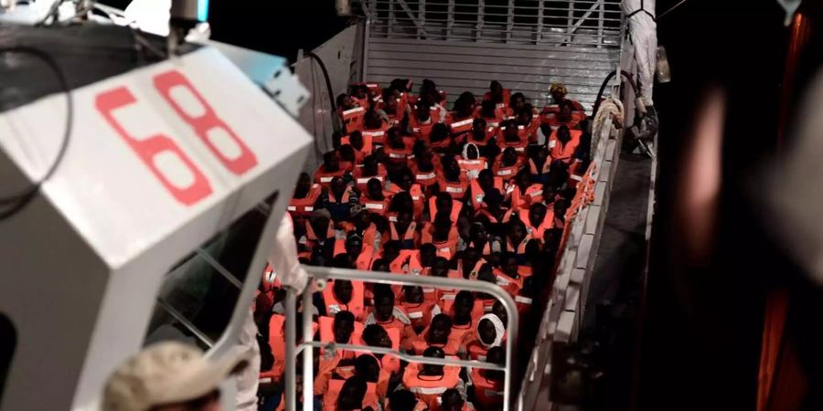 629 Flüchtlinge waren an Bord der «Aquarius».