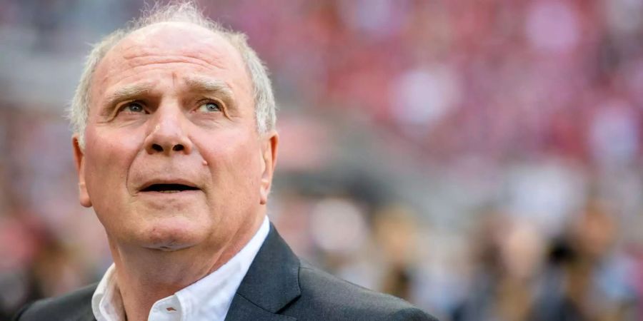 Uli Hoeness in der Allianz Arena.