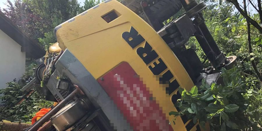 Der Fahrer wurde eingeklemmt und musste von der Feuerwehr befreit werden.