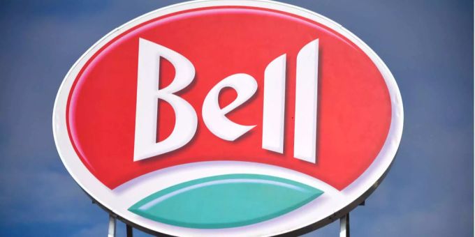 Das Logo des Fleischverarbeiters Bell. Das Logo des Fleischverarbeiters Bell.