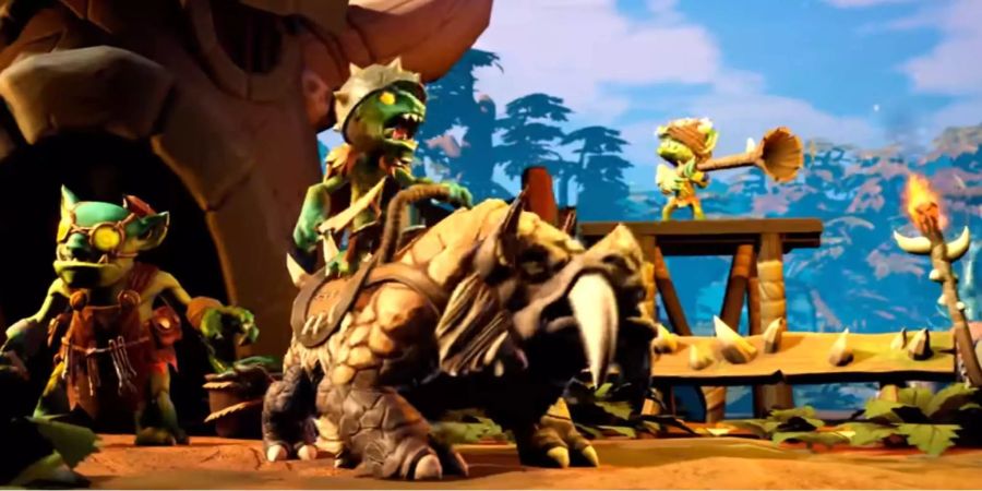 Klein, aber fein: Die Goblins aus «Torchlight Frontiers» blasen zum Angriff.