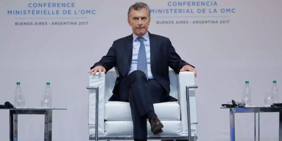 Argentiniens Präsident Mauricio Macri bei der Eröffnung der WTO-Konferenz vergangenen Sonntag.