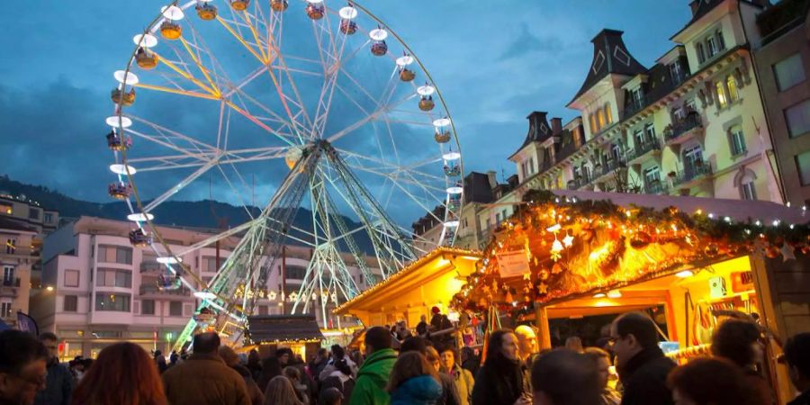 In Montreux startet heute den Weihnachtsmarkt.