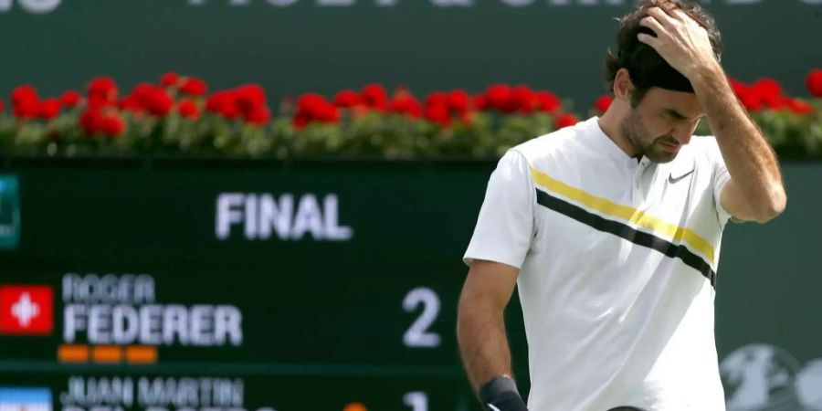 Roger Federer durchlebte einen emotionalen Final in Indian Wells.