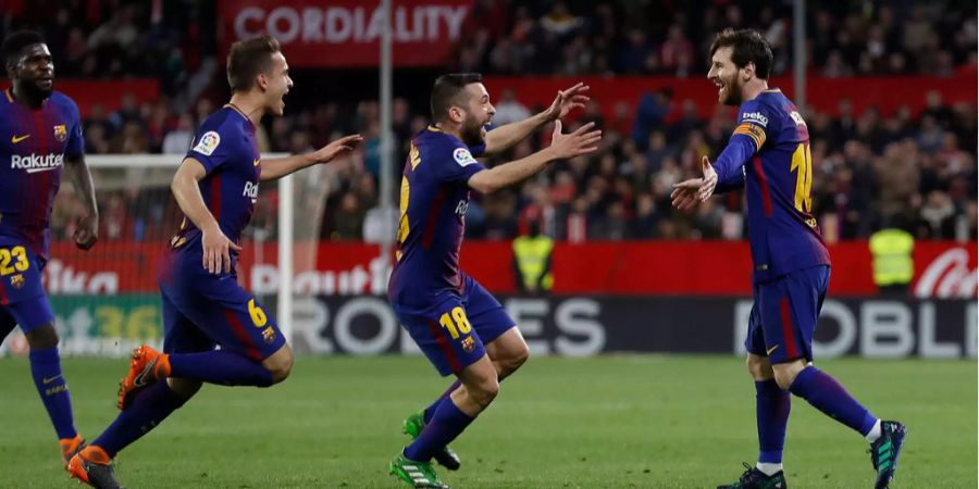 Barca schnappt Sevilla in der Schlussphase noch den Sieg weg.