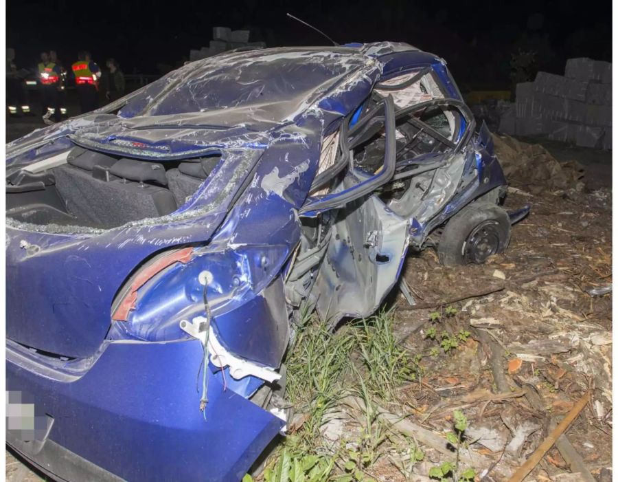 Der Autofahrer wurde bei der Kollision schwer verletzt