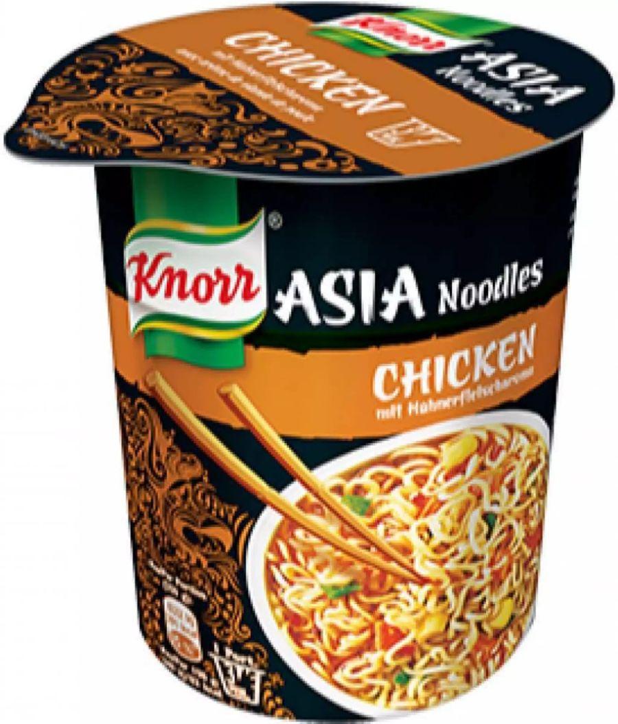 Die allseits beliebten Chicken Noodles von Knorr.