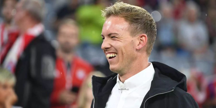 Julian Nagelsmann während des Spiels zwischen Hoffenheim und Bayern München.