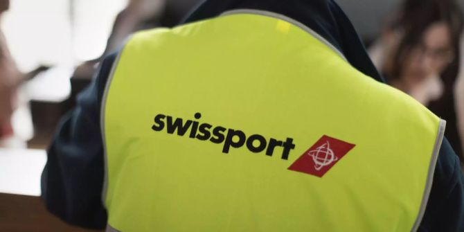 Ein Mitarbeiter von Swissport.