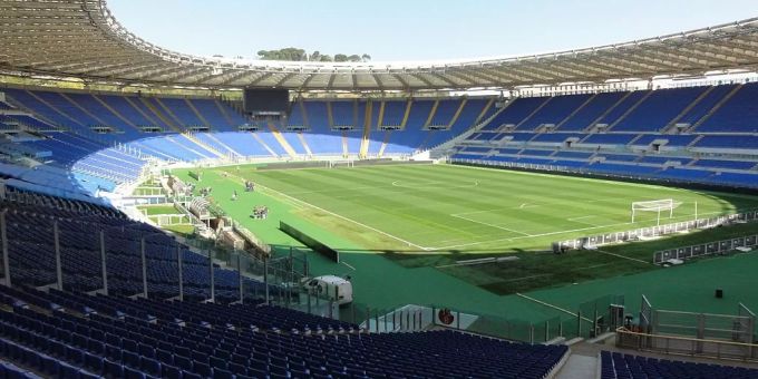 Olympiastadion Rom. Das Stadion dient als Spielstätte für die Euro 2020. Euro 2020