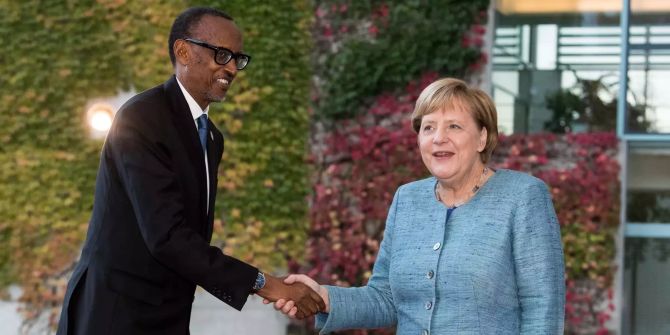 Bundeskanzlerin Angela Merkel (CDU) empfängt Paul Kagame, Prasident der Republik Ruanda.