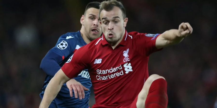 Xherdan Shaqiri im Einsatz in der Champions League.