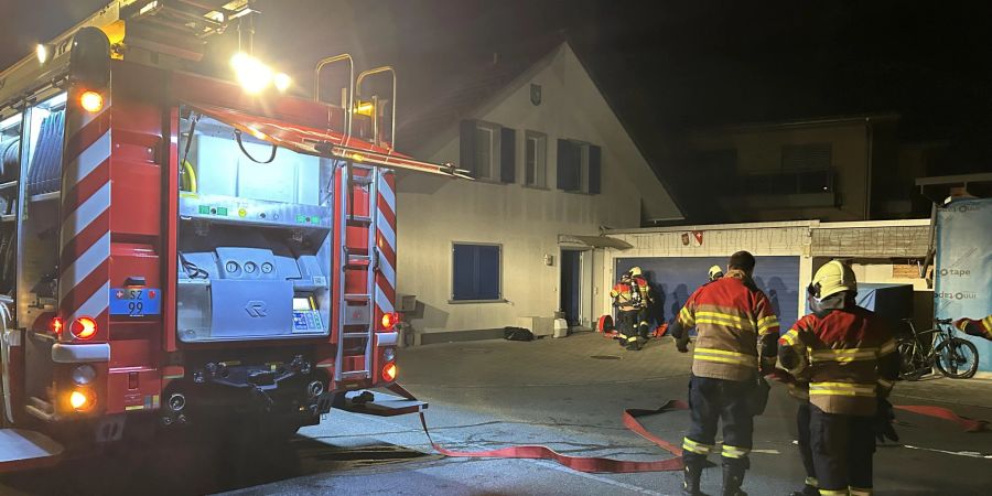 Brand in Einfamilienhaus