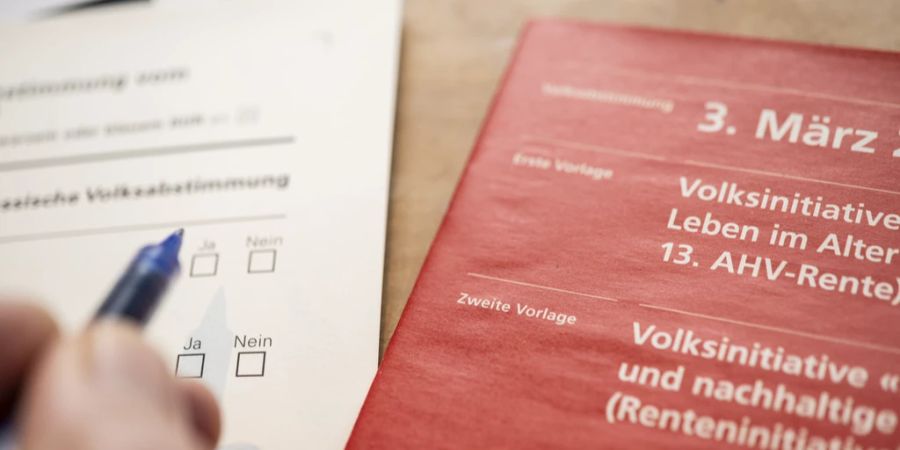 13. AHV-Rente Stimmbeteiligung Renteninitiative