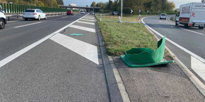 Cham: Selbstunfall auf der Autobahn