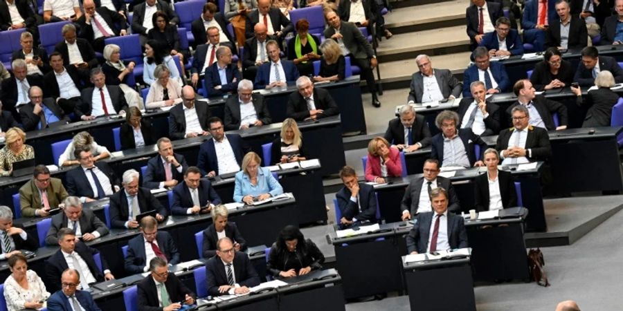 Plenum des Bundestags