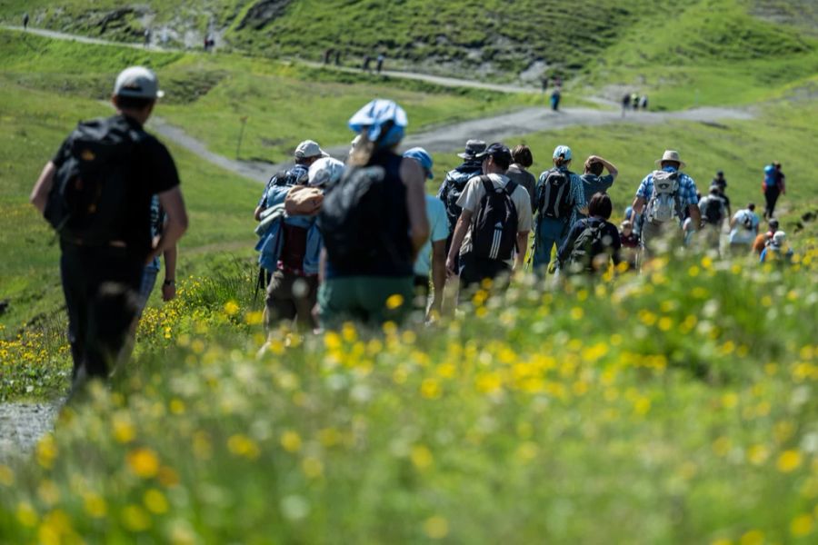 Der Altweibersommer lockt Wanderer und Ausflügler in Massen in die Berge.