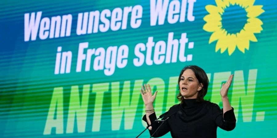 Aussenministerin Baerbock auf dem Parteitag