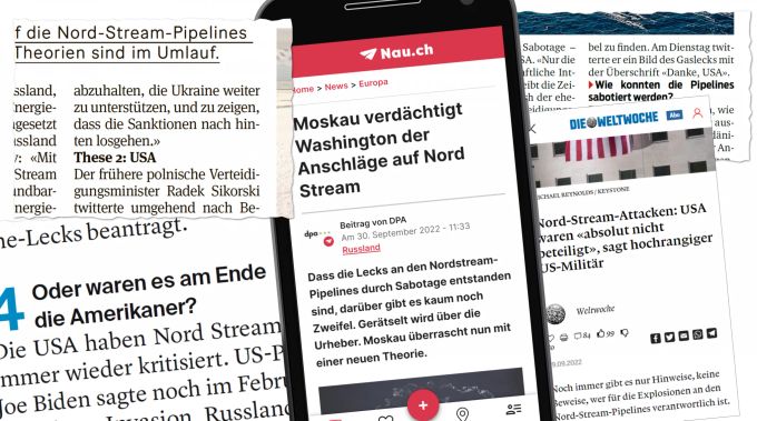 Auch andere Medien berichten ausführlich über mögliche Schuldige an den Attacken auf die Nord-Stream-Gaspipeline, auch die Weltwoche berichtet über das Dementi der USA. Nord Stream Attacken USA