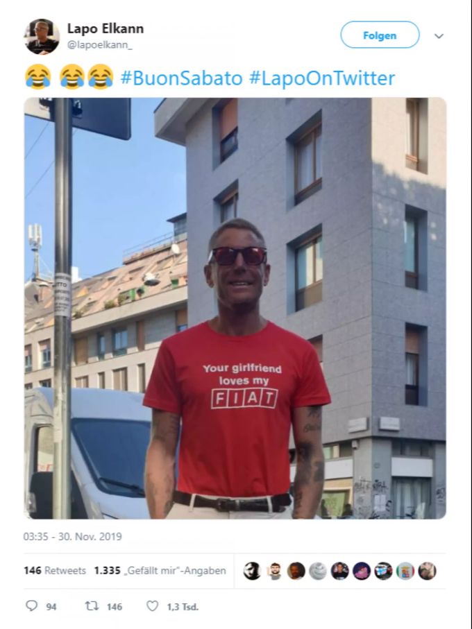Ein Tweet von Lapo Elkann vom 30. November 2019. lapo elkann
