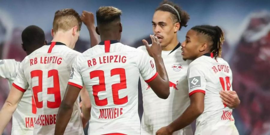 RB Leipzig ist erstmals Herbstmeister. Foto: Jan Woitas/dpa-Zentralbild/dpa