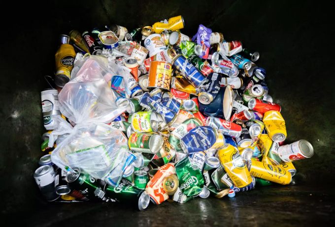 Müll, der recyclet werden kann. Müll