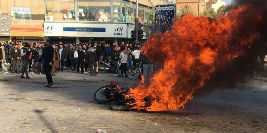 Protest im November in der iranischen Stadt Isfahan