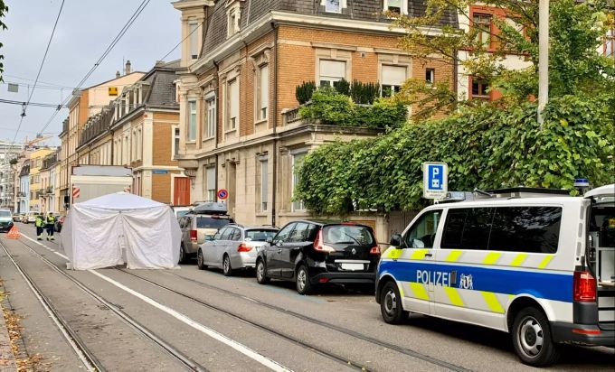 Bild des Unfallortes. unfall basel