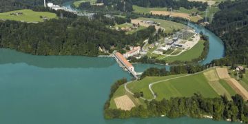 Wasserkraftwerk Mühleberg am Wohlensee