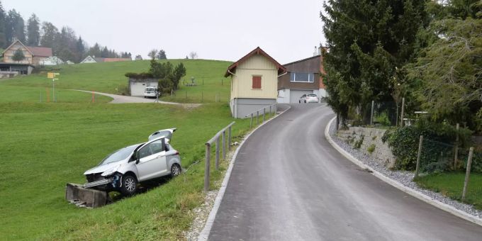 Die Autofahrerin blieb beim Unfall unverletzt. Unfall