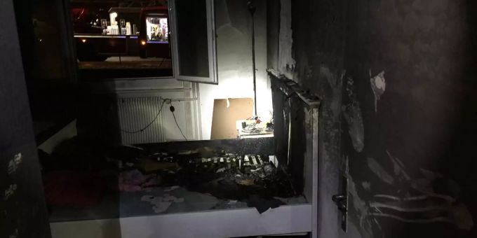 Ein Brand machte die Wohnung in Givisiez FR unbewohnbar. Givisiez
