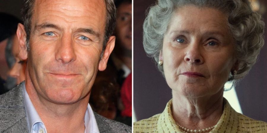 Robson Green neben Imelda Staunton, die in der fünften «The Crown»-Staffel Queen Elizabeth II. verkörpert.