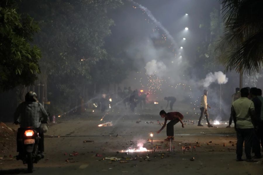 Diwali Luftqualität Indien