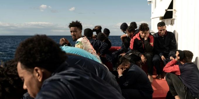Migranten auf der «Ocean Viking» Migranten auf der «Ocean Viking»