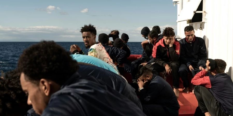 Migranten auf der «Ocean Viking»