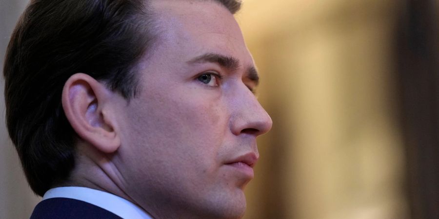 Österrreichs Ex-Kanzler Sebastian Kurz bei einem Besuch in Belgrad.