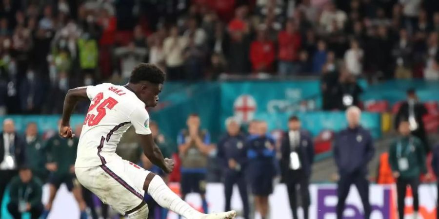 Marcus Rashford beim Elfmeterschiessen im EM-Finale. Foto: Nick Potts/PA Wire/dpa