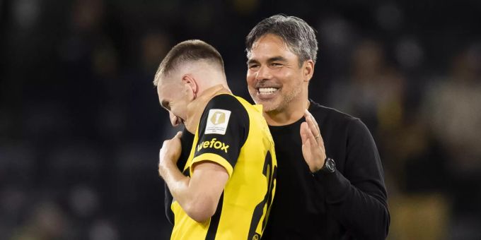 Dürfen David Wagner und YB auch am Dienstag gegen Manchester United jubeln? YB Manchester United