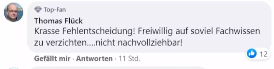 Die Zuschauer bedauern den Abgang von Heinz Günthardt beim SRF.