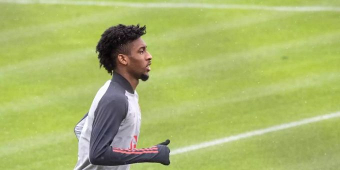 Bayern-Star Kingsley Coman konnte nach seiner Herz-OP wieder mit dem Team trainieren. Foto: Matthias Balk/dpa Bayern-Star Kingsley Coman konnte nach seiner Herz-OP wieder mit dem Team trainieren. Foto: Matthias Balk/dpa