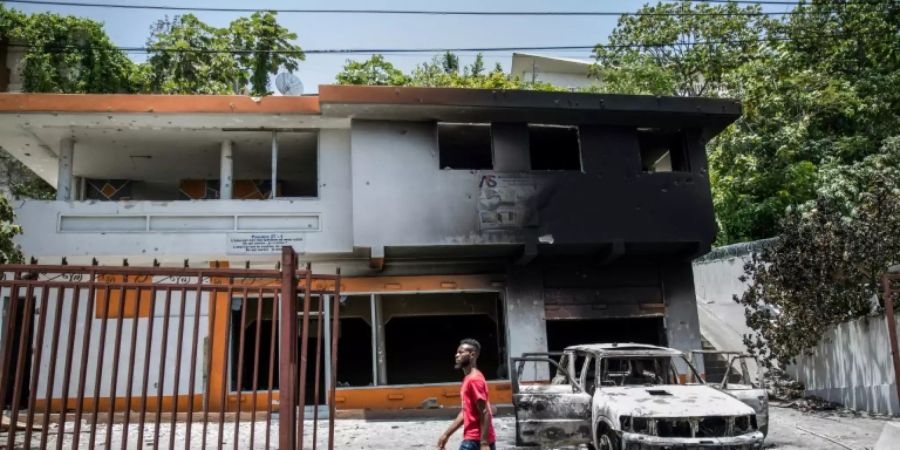 Polizeistation in Haiti