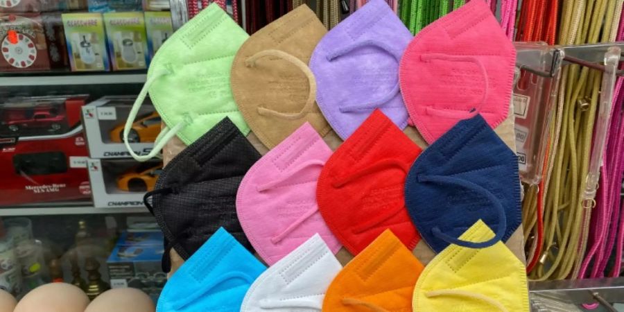 FFP2-Masken in verschiedenen Farben
