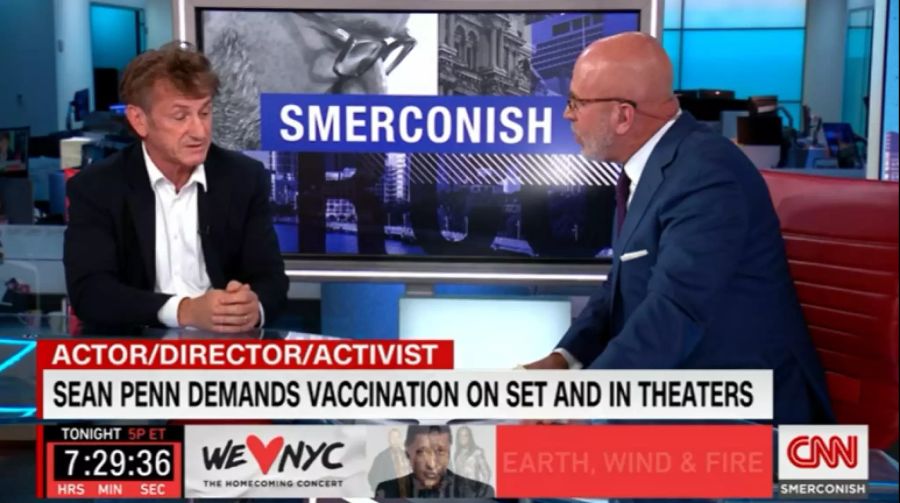 Sean Penn war zu Besuch in Michael Smerconishs CNN-Sendung.