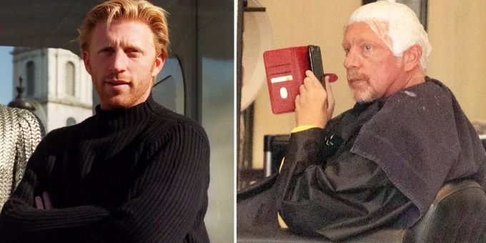 Fertig Rot! - Boris Becker beim Haare-Blondieren erwischt