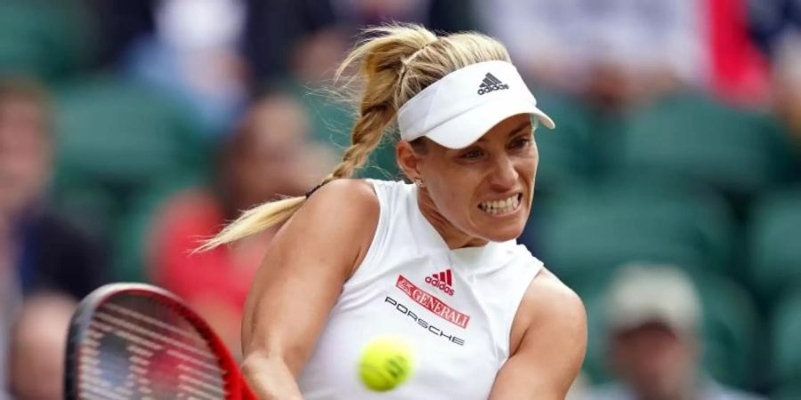 Angelique Kerber erreichte in zwei Sätze das Viertelfinale. Foto: Adam Davy/PA Wire/dpa